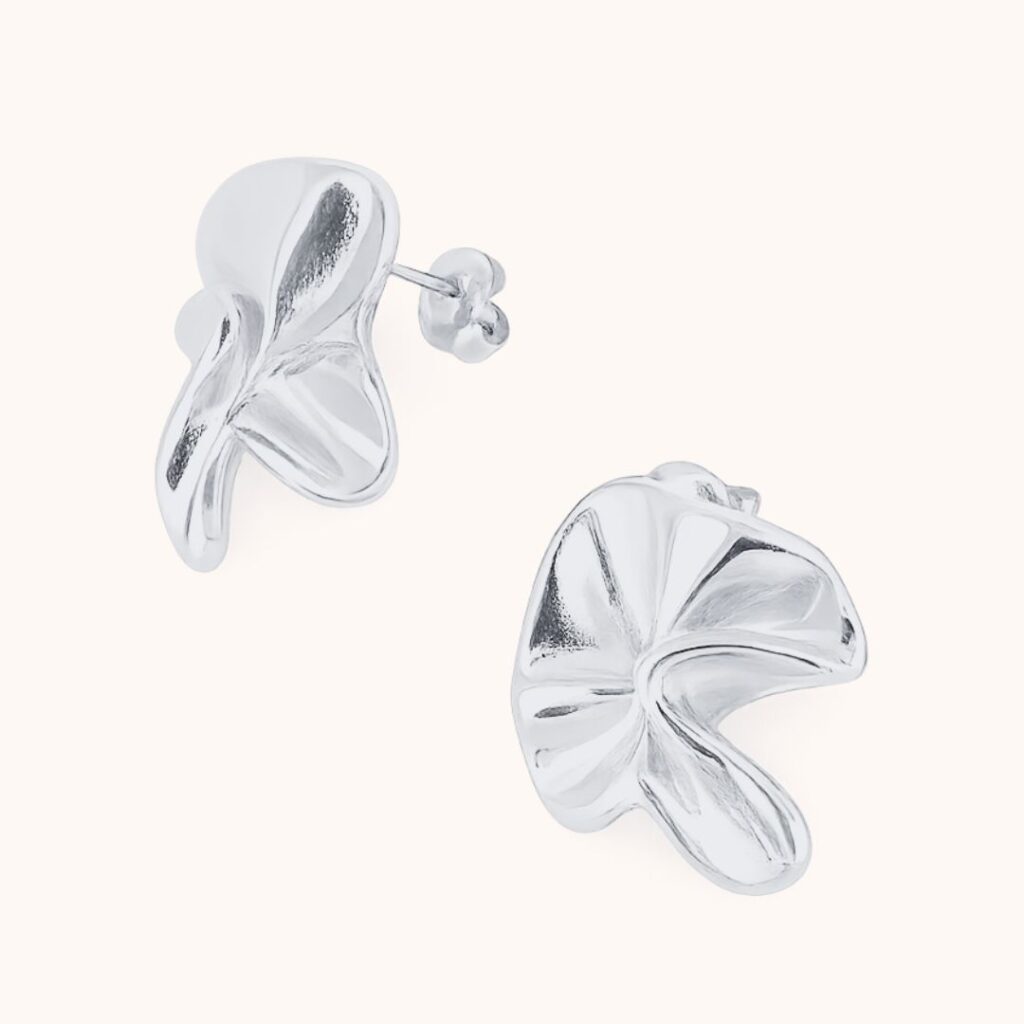 Boucles Élise – Acier Argenté