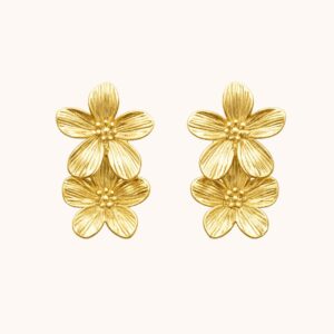 Boucles Éléonore – Acier Doré