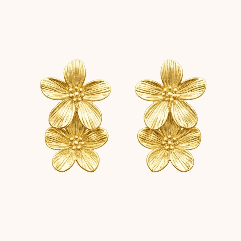 Boucles Éléonore – Acier Doré