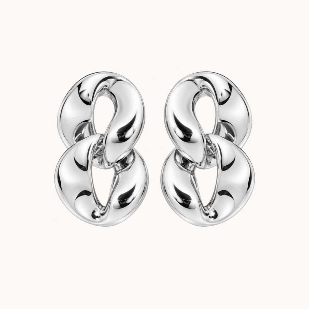 Boucles Gina – Acier argenté