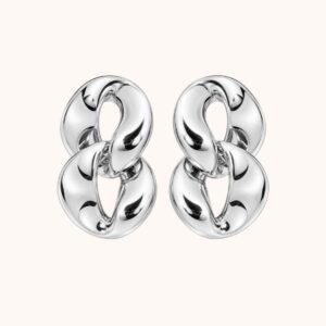 Boucles Gina - Acier argenté
